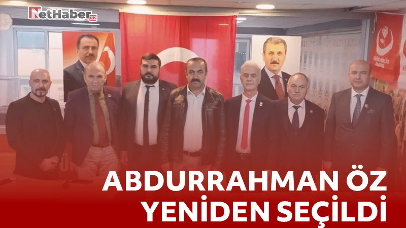 BBP Isparta Merkez İlçe Başkanlığına Abdurrahman Öz Yeniden Seçildi
