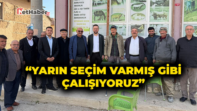 İYİ PARTİ İL BAŞKANI TEKELİ KÖY KÖY GEZİYOR: “YARIN SEÇİM VARMIŞ GİBİ ÇALIŞIYORUZ”