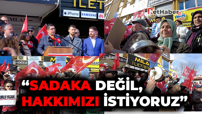 “Sadaka Değil, Hakkımızı İstiyoruz”