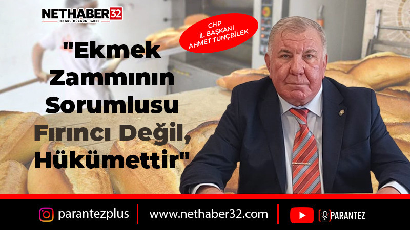 CHP İl Başkanı Tunçbilek: 