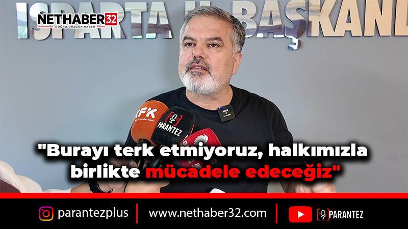 HASAN KARACA: Partimizi terk etmiyoruz! (video haber)