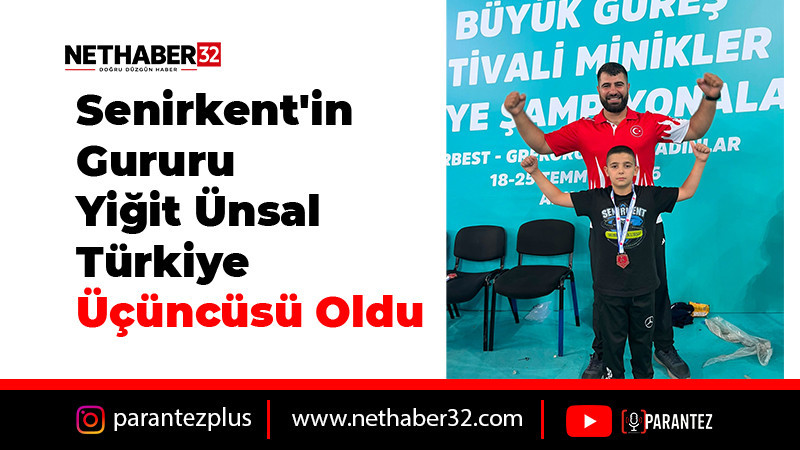 Senirkent'in Gururu! Yiğit Ünsal Türkiye Üçüncüsü Oldu