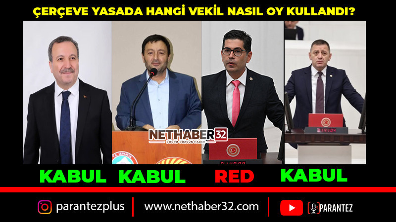 Çerçeve Yasaya Isparta'dan 3 Evet 1 Hayır!' 
