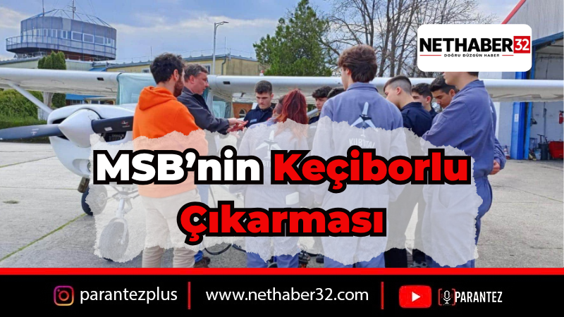 Keçiborlu'da Havacılık Öğrencilerine MSB'den Uçak Motoru Desteği