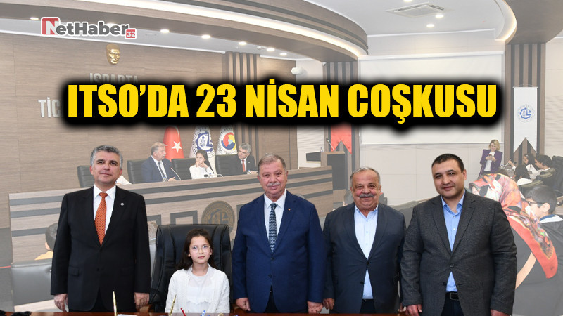ITSO’DA 23 NİSAN COŞKUSU BAŞKAN ÇELİK KOLTUĞUNU MİNİKLERE DEVRETTi
