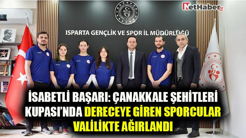 İSABETLİ BAŞARI: ÇANAKKALE ŞEHİTLERİ KUPASI’NDA DERECEYE GİREN SPORCULAR VALİLİKTE AĞIRLANDI
