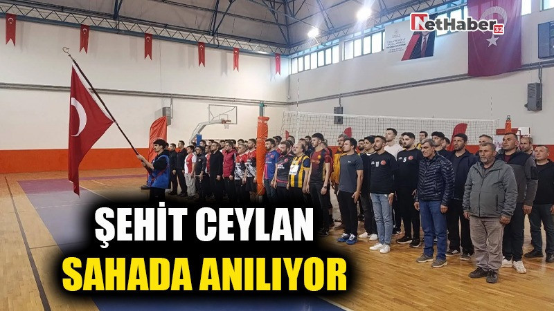 ŞEHİT CEYLAN SAHADA ANILIYOR