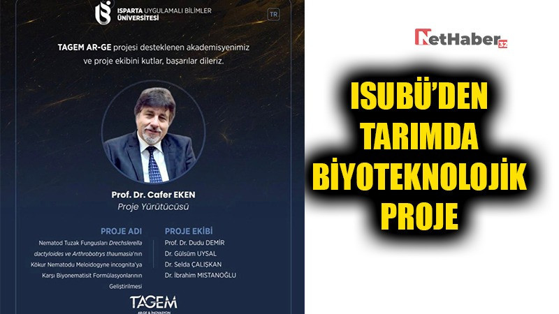 ISUBÜ’DEN TARIMDA BİYOTEKNOLOJİK PROJE