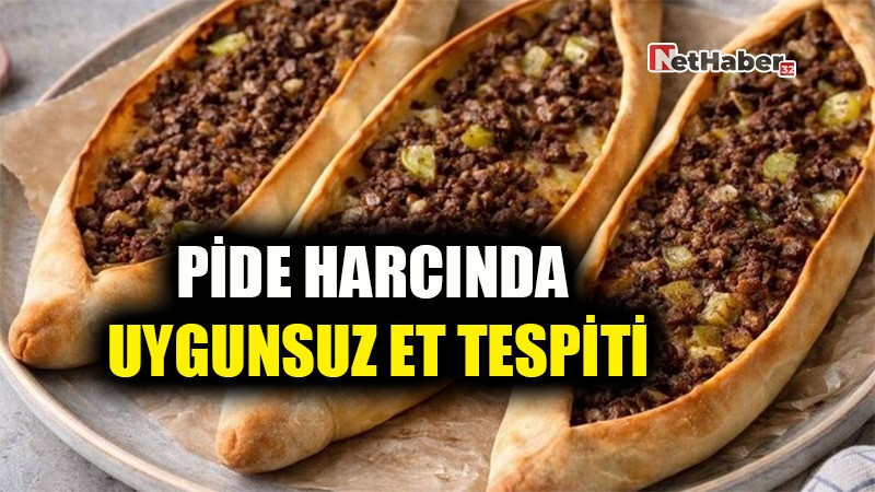 PİDE HARCINDA UYGUNSUZ ET TESPİTİ
