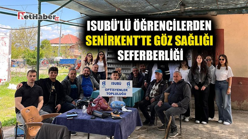 ISUBÜ’lü Öğrencilerden  Senirkent’te Göz Sağlığı Seferberliği