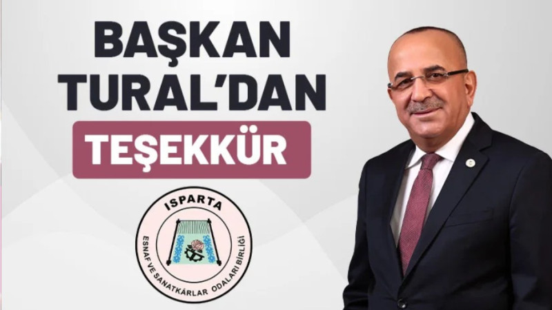 Ahmet Tural'dan Teşekkür Mesajı!