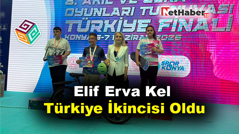 Elif Erva Kel Türkiye İkincisi Oldu